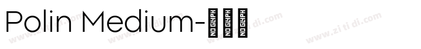 Polin Medium字体转换